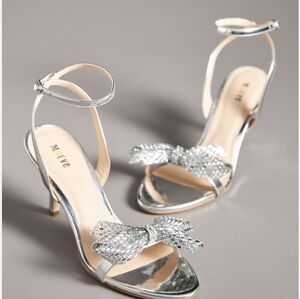 Maeve crystal bow sandals size 6US
